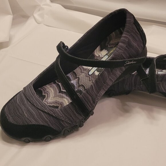 Black Mary Janes Skechers Memory Foam Womens Size 6 - Picture 1 of 15